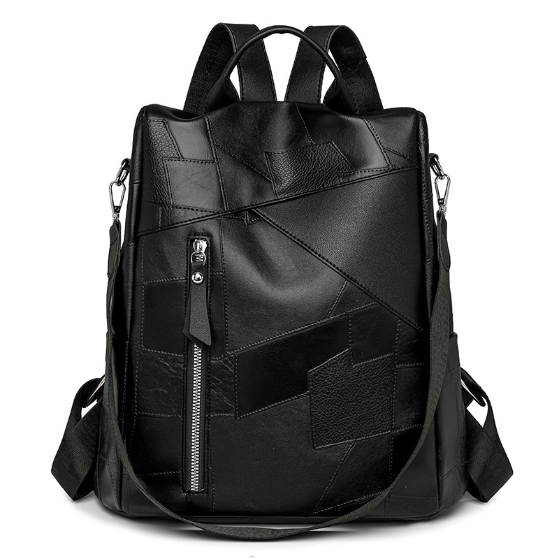 Mochila de costura para mujer 2024 nueva mochila antirrobo para mujer bolsa de doble uso de un solo hombro de viaje al aire libre de gran capacidad al por mayor