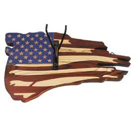 美国国旗装饰挂钩底座猎物展示架跨境European Deer Mount Plaque