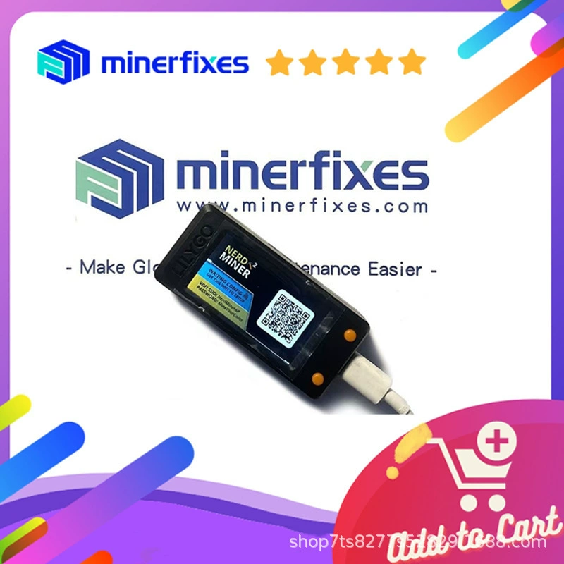 Лото BTC Nerdminer thumb USB мини артефакт LilyGo T-Display-S3
