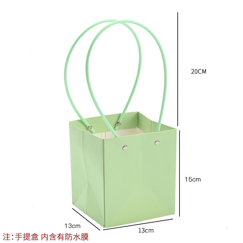 Bolso especial transfronterizo para flores, descuento al por mayor, bolsa trapezoidal de papel kraft impermeable, bolsa de embalaje de regalo, bolsa de ramo