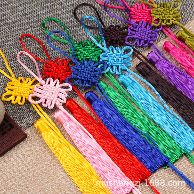 中国结小号挂件半成品流苏穗子DIY特色手工艺挂饰送老外礼品装