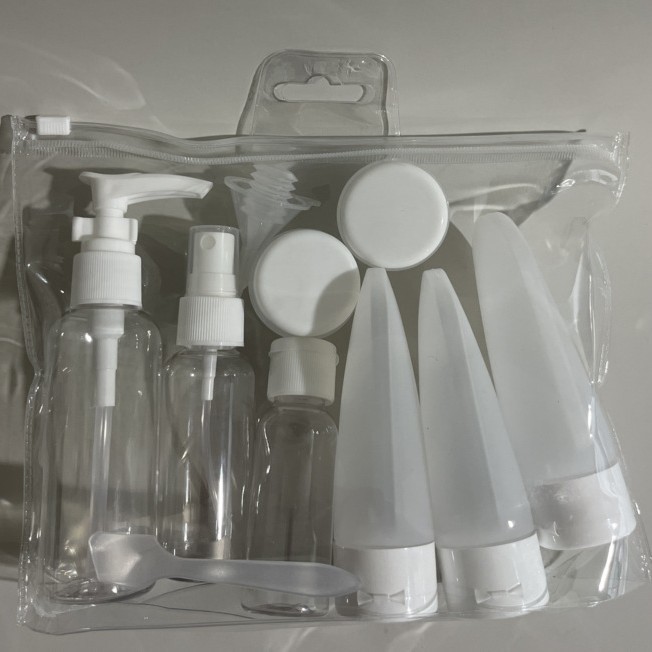 Viajes transfronterizos botellas de cosméticos botellas de plástico botellas de loción botellas de toner botellas de aerosol botellas de champú botellas de agua