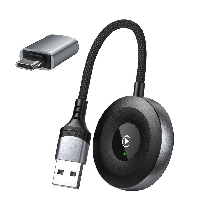 Граница USB беспроводной CarPlay умный бокс для автомобиля, совместимый с iPhone и Android, Android Auto бокс