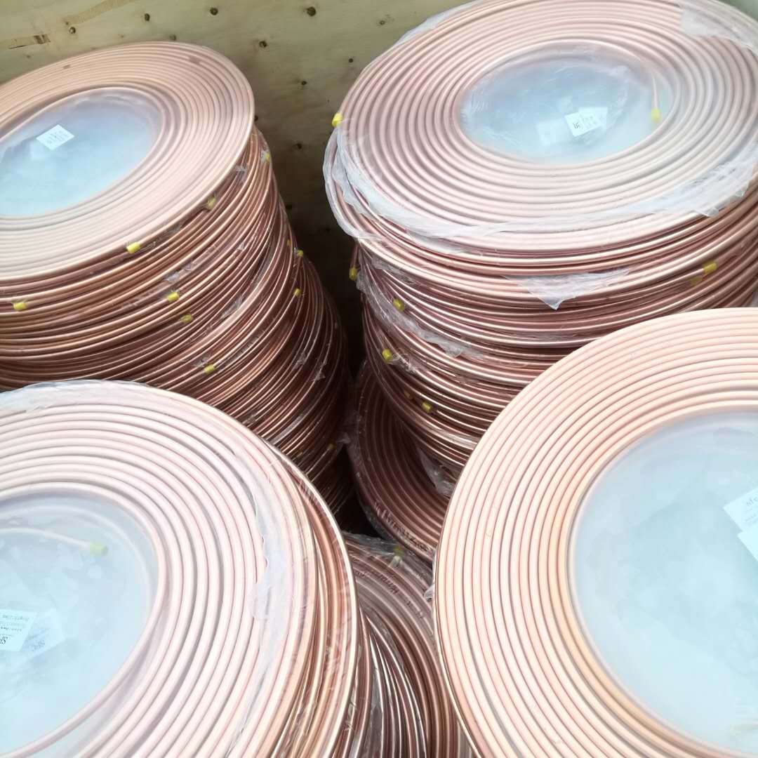 【天津现货】供应T2紫铜管 直管盘管均有现货 空调铜管配件