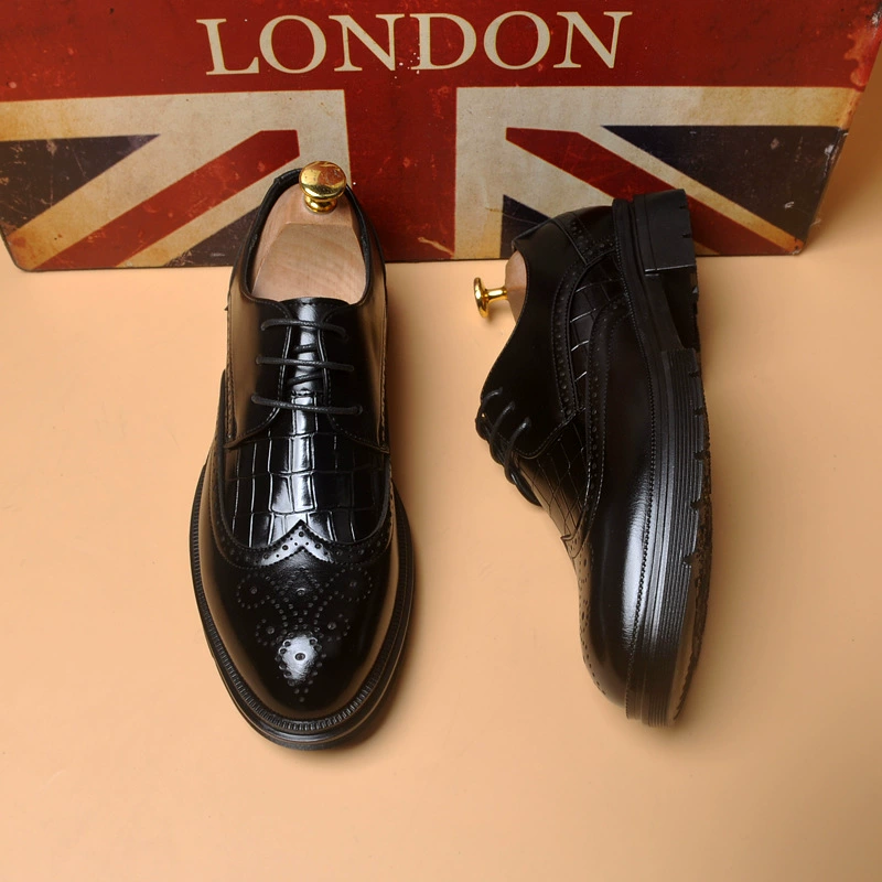 Острая деловая обувь в британском стиле