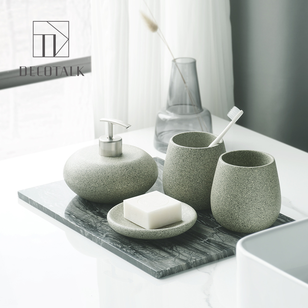 Deco Talk Nordic Bathroom Toiletry Set Chinese Style Model Room Bathroom Accessories