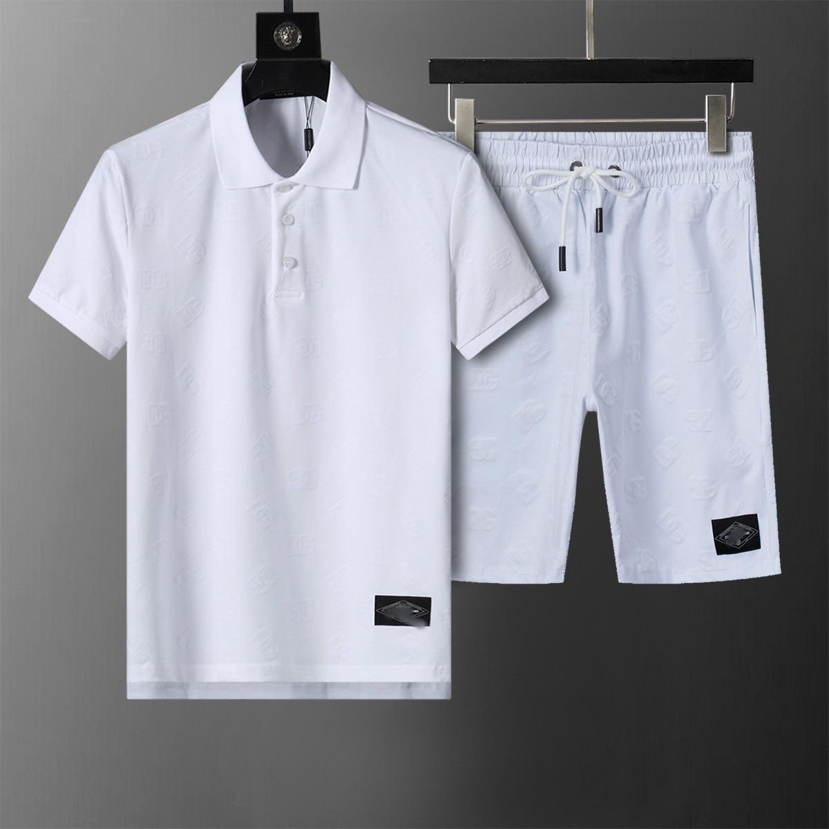 Top Edition) G polo con solapa de manga corta conjunto de moda versátil impresión clásica de estilo masculino y femenino de alta calidad