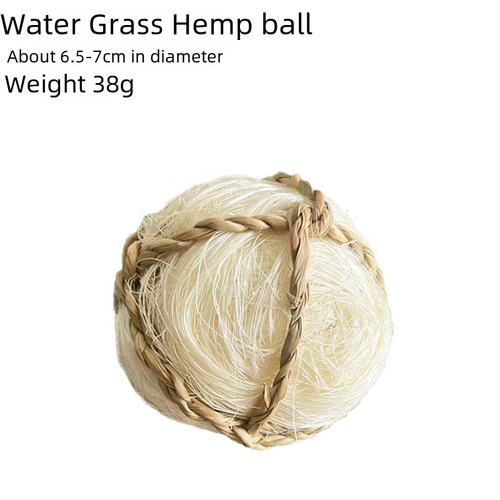 Cross-border natural handmade woven ball vine ball grass ball grinding teeth toy ball rabbit hamster chinchilla gnawing and entertainment supplies