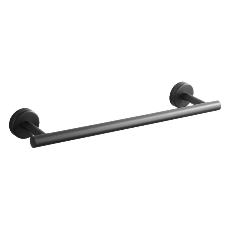 Stainless Steel Towel Bar Storage Rack Bathroom Wall-Mounted Bath Rod Towel Hanging Rod Wall-Mounted No-Drill Suction Cup Type
