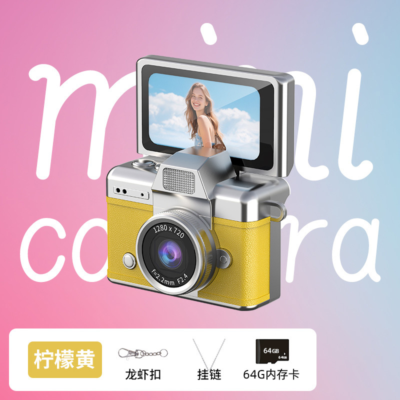 CCD cámara digital de pulgar retro estudiantes fotografía de video vlog cámara de tarjetas de pantalla portátil cámara de palma