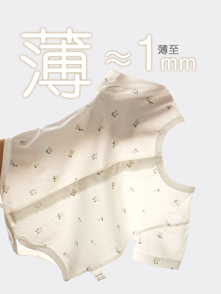 Bebé de verano tipo un pequeño mes de edad bebés transpirables sin hueso triángulo chaqueta de manga corta ropa de escalada recién nacida