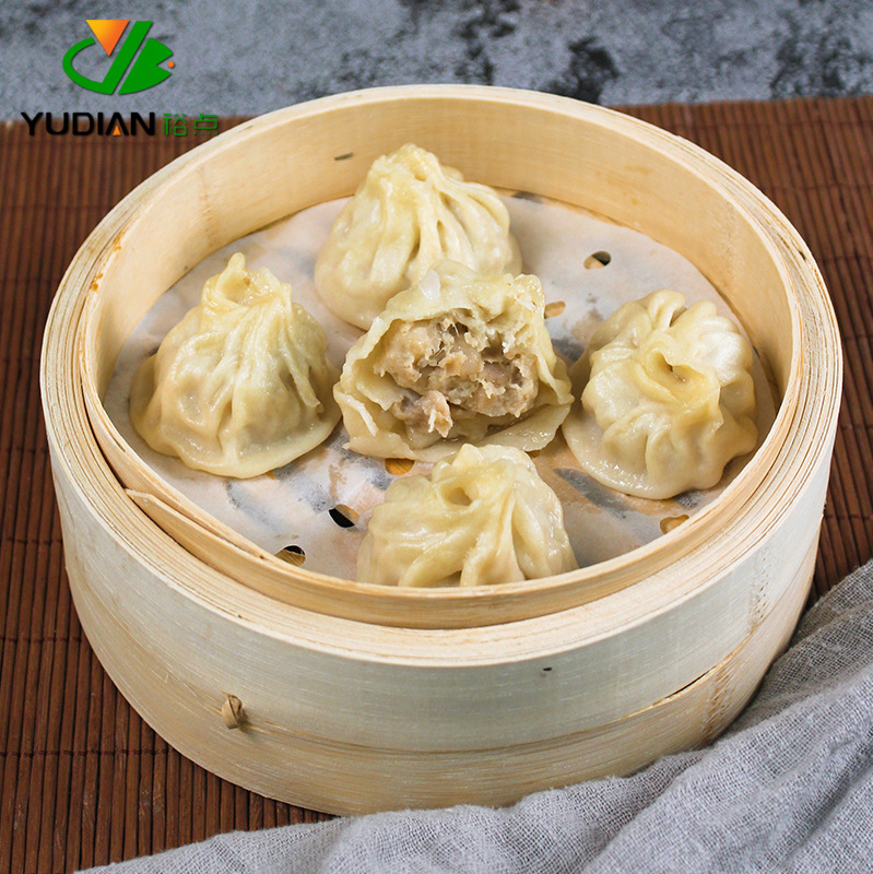 Handmade Dim Sum Pastries, 40 Pieces, Soup Dumpling Tea House Style, Frozen Ready-to-Eat Breakfast Buns, Wholesale