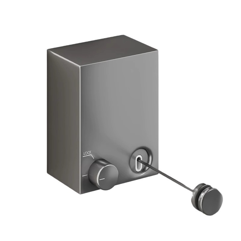 Estantería de Secado de Rpa Telescópica sin Perforación, Invisible para Balcón y Baño de Hotel