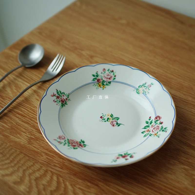 Wholesale Good Morning Store | Middle Style Dinner Plate Rose Phnom Penh Ceramic Plate Soup Plate Breakfast Plate Paginas Plate 8 Inch Wholesale Good Morning Store | Middle Style Dinner Plate Rose Phnom Penh Ceramic Plate Soup Plate Breakfast Plate Paginas Plate 8 Inch
