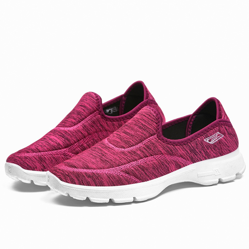 Zapatos de primavera para mujer, zapatos de mujer de talla grande, zapatos deportivos casuales para caminar para mujeres de mediana edad y mayores, zapatos de tela estilo Pekín para mujer, zapatos para mamá, talla 44.