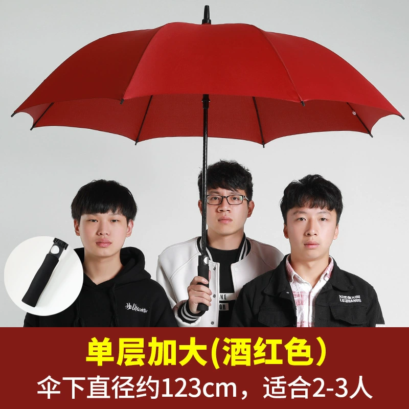 Automatic big umbrella, black double-layer tandem bike