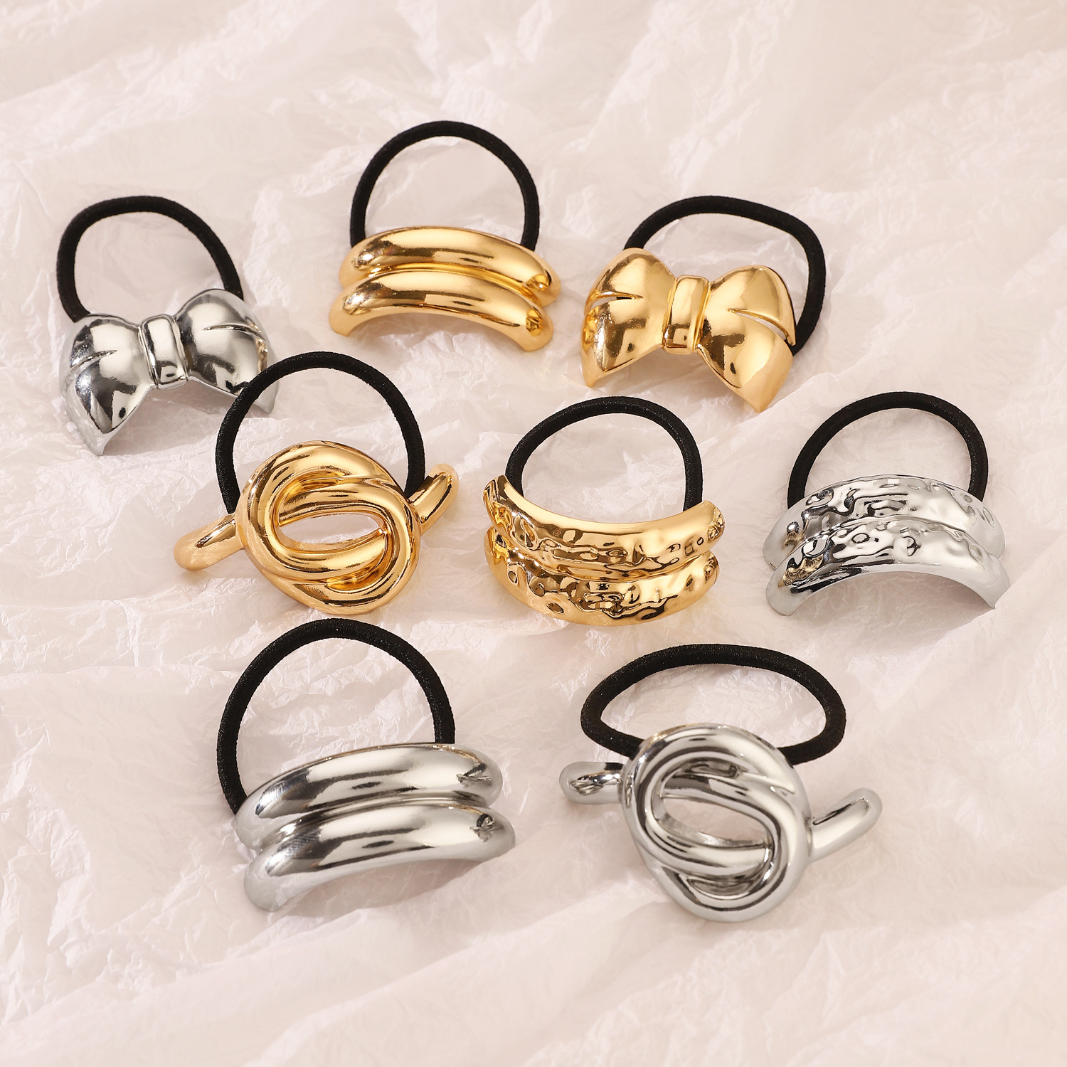Daily Occasion Vintage Style Women's Knot Alloy Irregular Plating Hair Tie