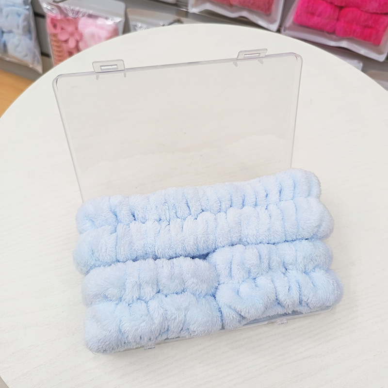 洗脸发带三件套洗漱防水防湿袖敷面膜束发带简约头带女用发捆发箍|undefined