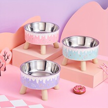 T 10414 Pet Elevated Stainless Steel Bowl ���ﻤ���߽���