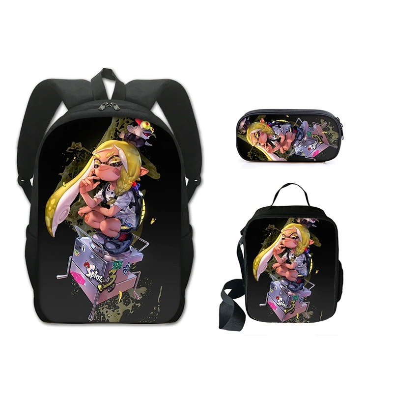 Backpack, pencil case, set, new collection, polyester, 3 piece set