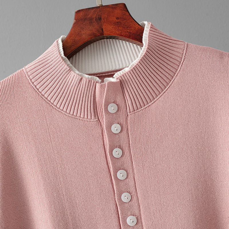 Damen Strick Zweiteiler Set Mit Lockerem Pullover Und Weiter Hose_voghion.com