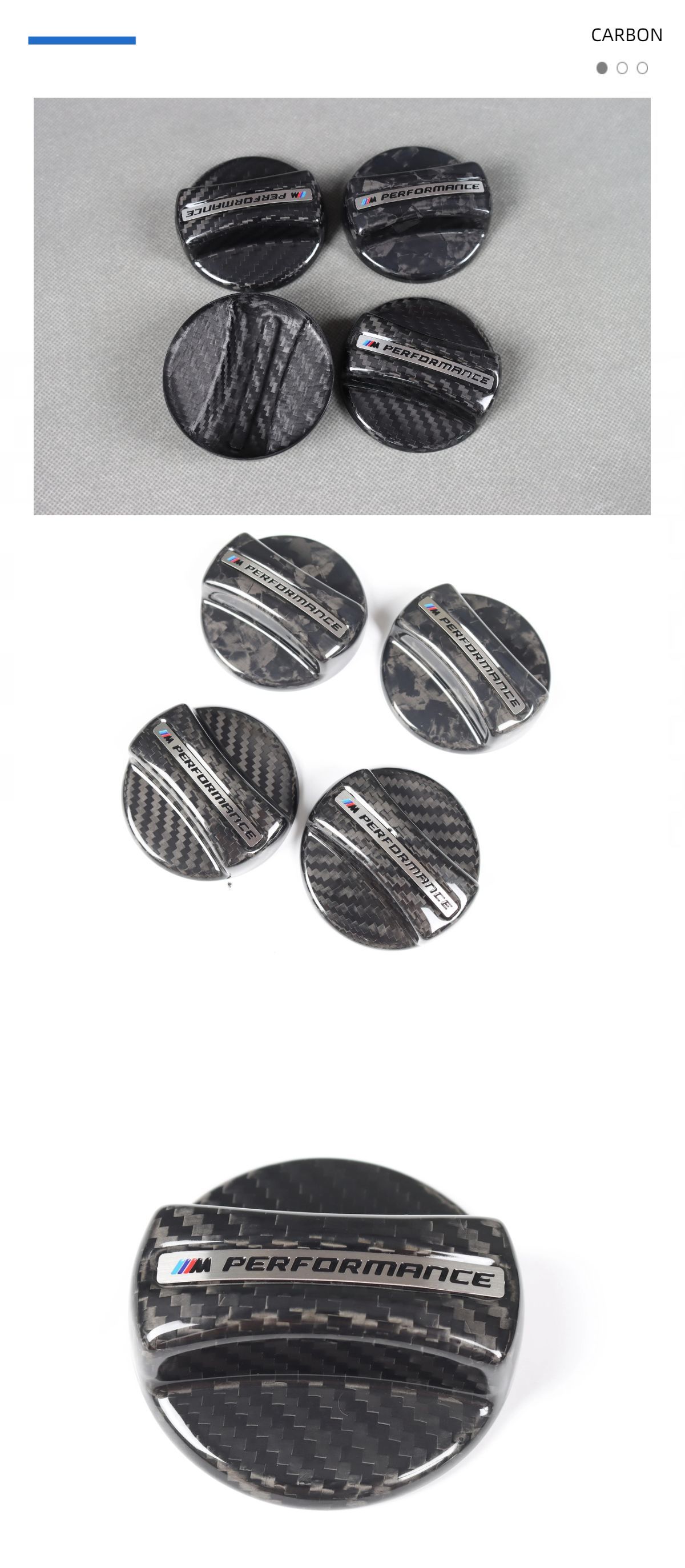 Suitable for Bmw Carbon Fiber Fuel Tank Cover Modification Stickers, Interior Bmwdrycarbon Rear Lip, Cross-Border Special Use