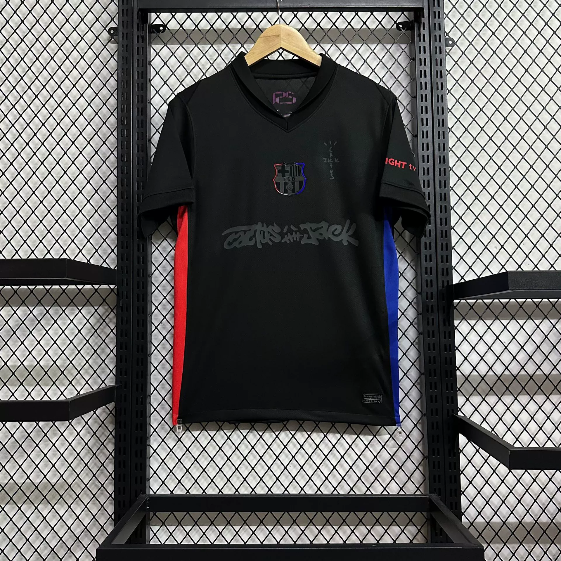 25-26 Club's new football uniform Barcelona Juventus Oasis ко-брендированная футболка с коротким рукавом джерси популярность