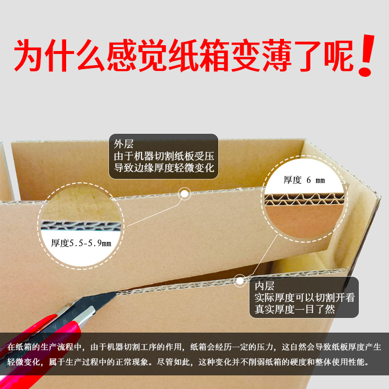 Cartón en movimiento Embalaje al por mayor Caja express Embalaje cuadrado Entrega de Amazon Caja de embalaje de fábrica especial