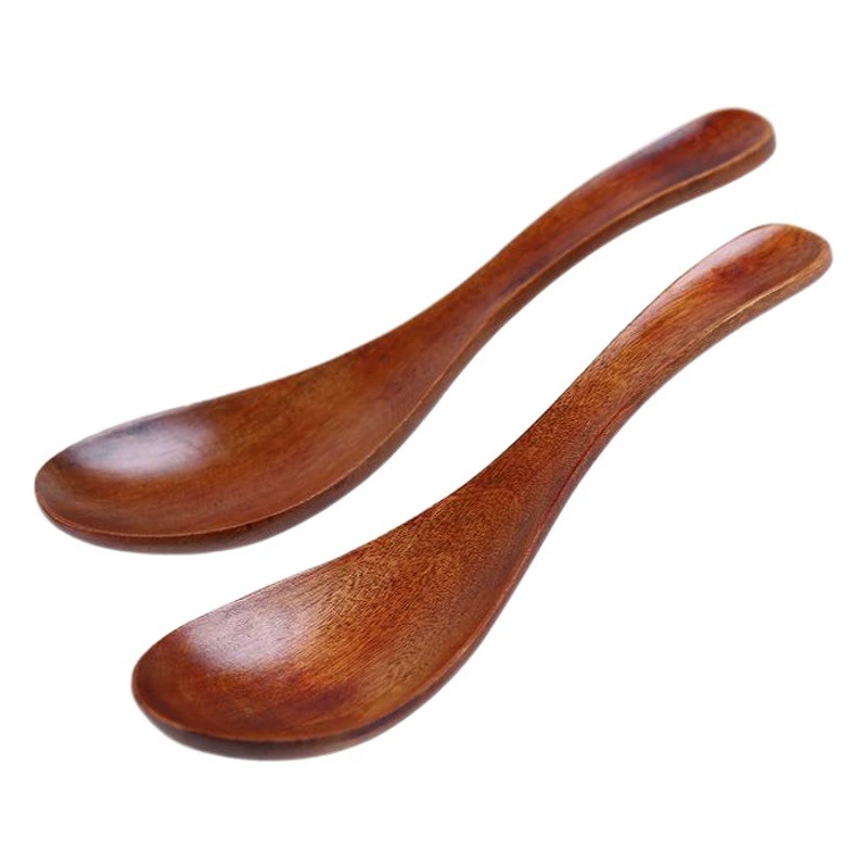 YFJY ежедневная деревянная ложка с длинной ручкой, круглая ложка, ложка для арбуза, высококачественная посуда, деревянная ложка, детская ложка, бытовая оптовая продажа