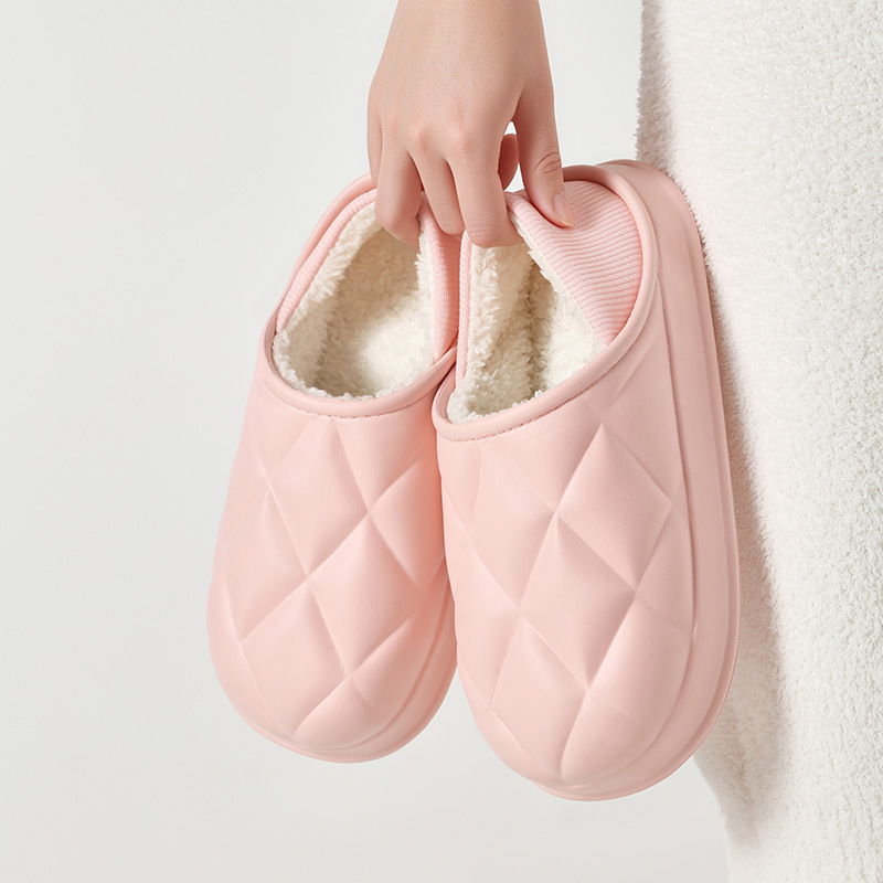 복숭아 핑크 -/- 다이아몬드 격자