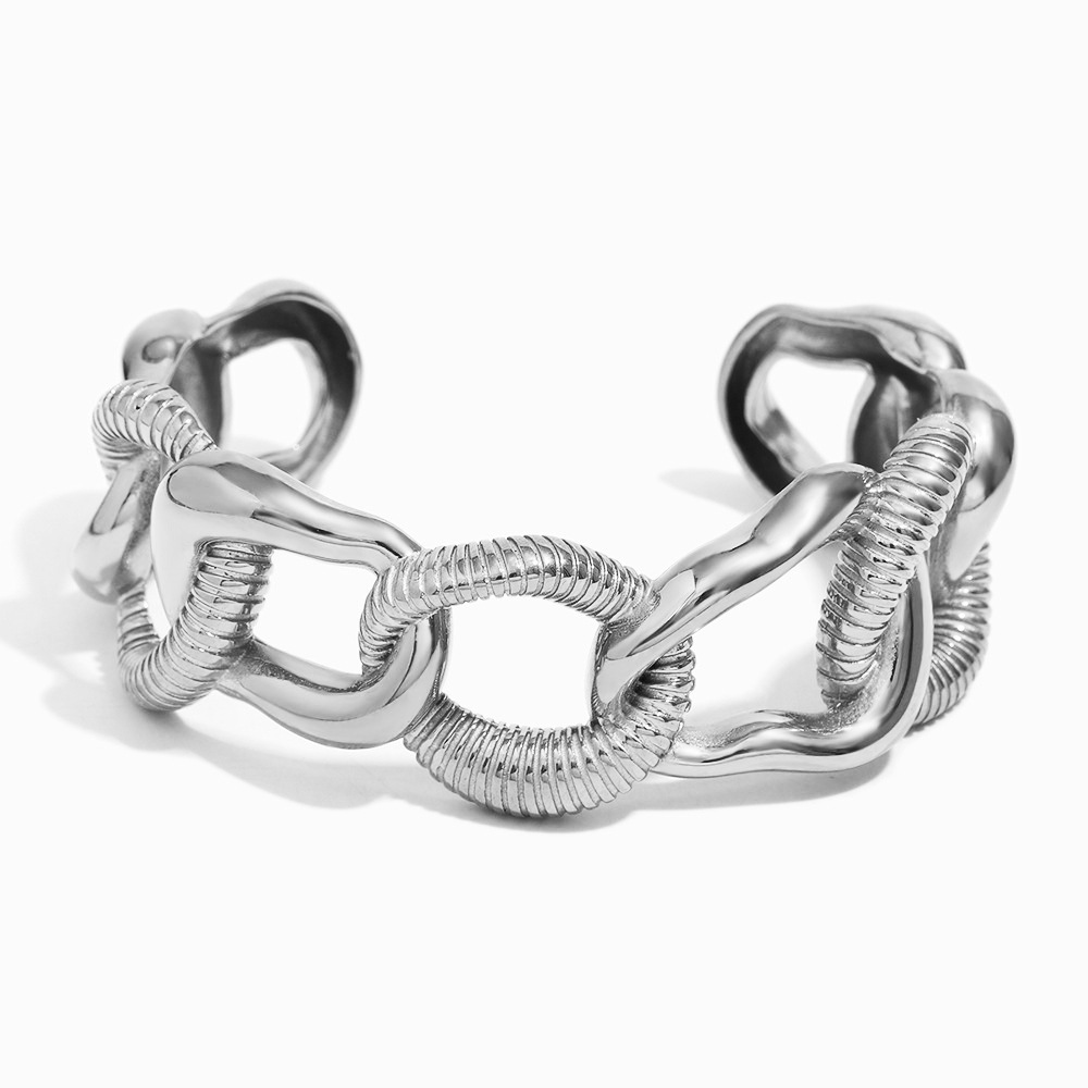 Steel woven bracelet