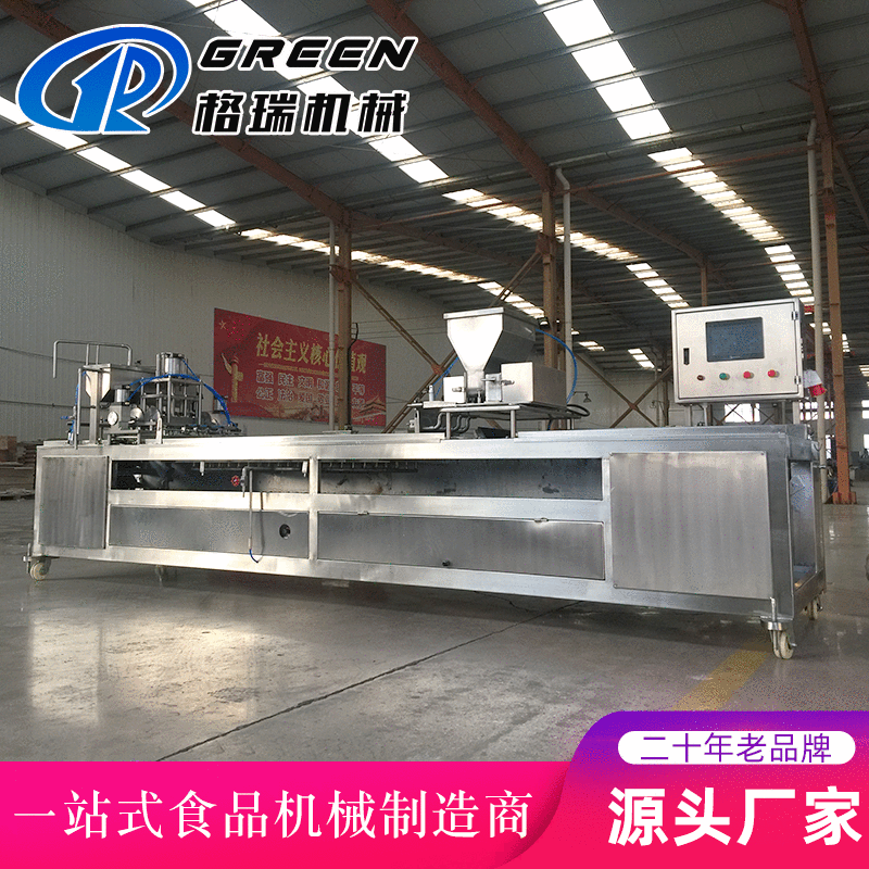 电加热自动翻模蛋饺机 自动蛋皮机 15克不粘皮蛋饺机生产设备