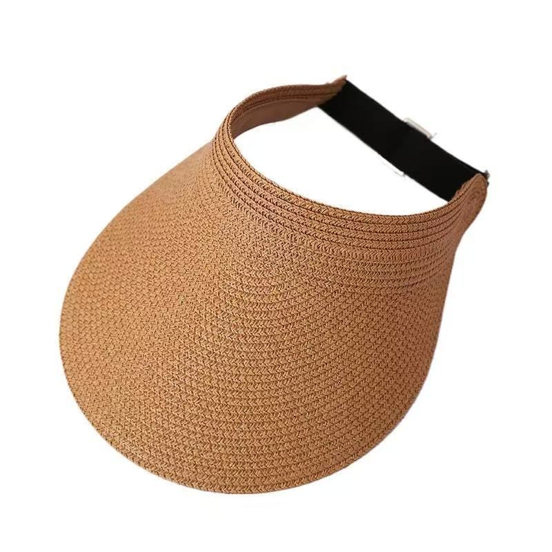 빈 상단 밀짚-카키색