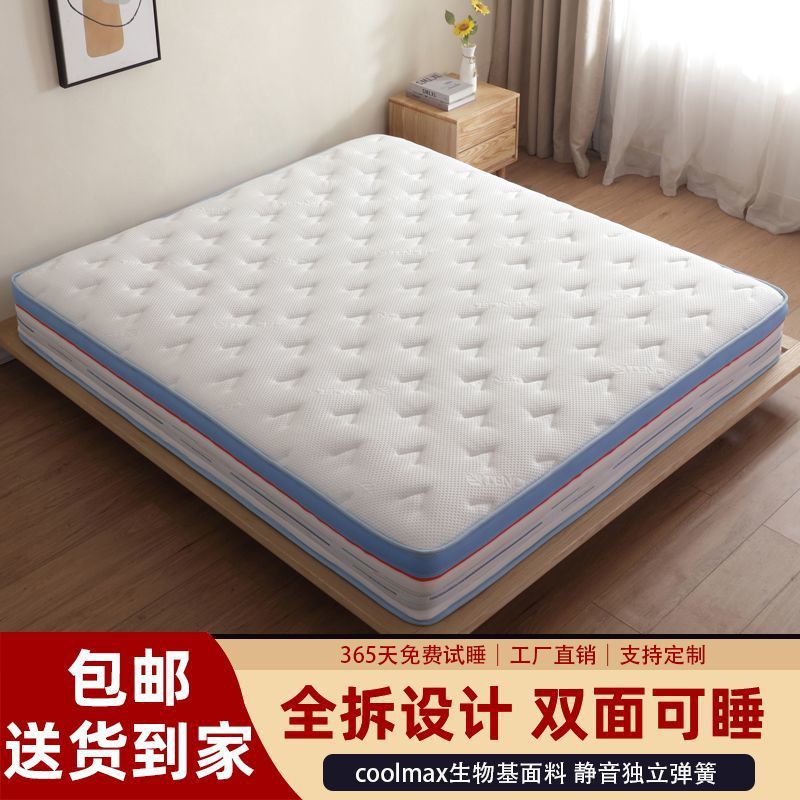Removable Washable Five-Star Hotel Simmons Sponge Mattress Memory Foam 3D Silent Independent Spring 20CM Thick Soft Mattress Pad