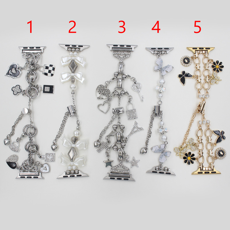 Clearance Sale Applicable to Apple Watch Iwatch45678/Se Generation Watch Strap Bracelet Beaded Glass Pendant Wristband Clearance Sale Applicable to Apple Watch Iwatch45678/Se Generation Watch Strap Bracelet Beaded Glass Pendant Wristband