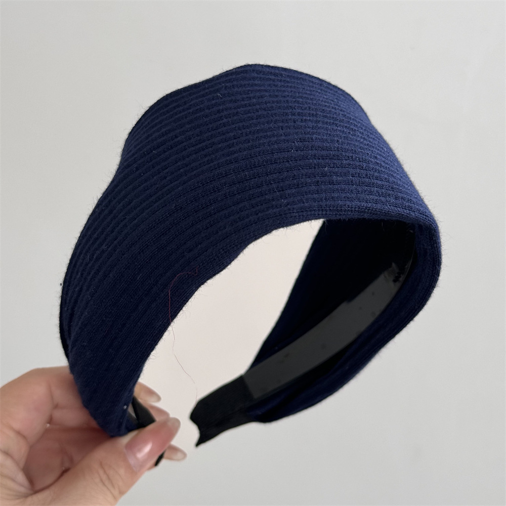 Widened fabric hoop-navy blue