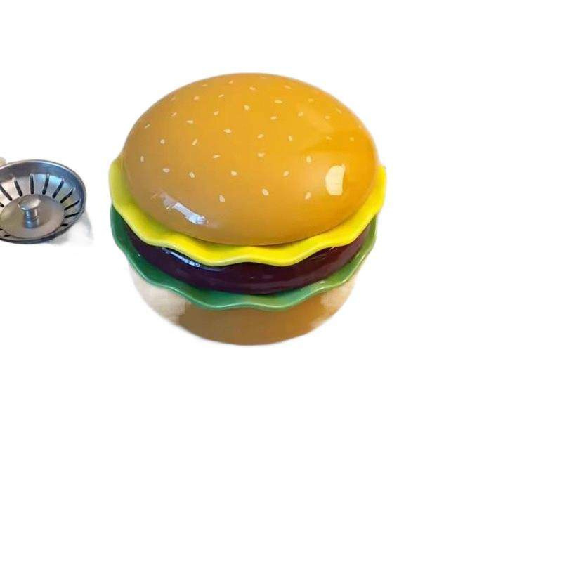 ハンバーガーボウル、プレート、家庭用新作陶器、可愛くてかわいいプレート、高級食器|undefined