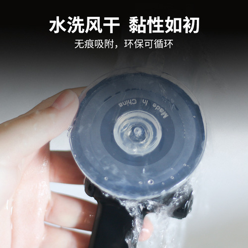 Powerful Vacuum Adhesive Home Suction Cup Transparent Silicone Sticky Storage Shelf Suction Cup Bathroom Kitchen Hook