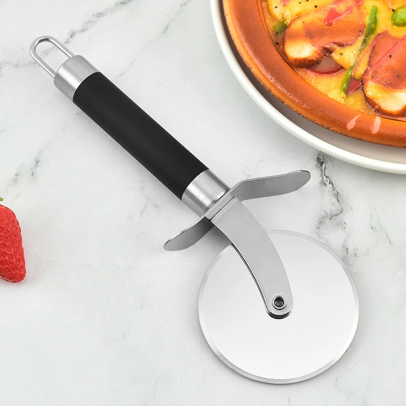 Резиновая ручка 430 из нержавеющей стали Пицца варочная машина кухня pizza колесный нож для выпечки домашнего обихода
