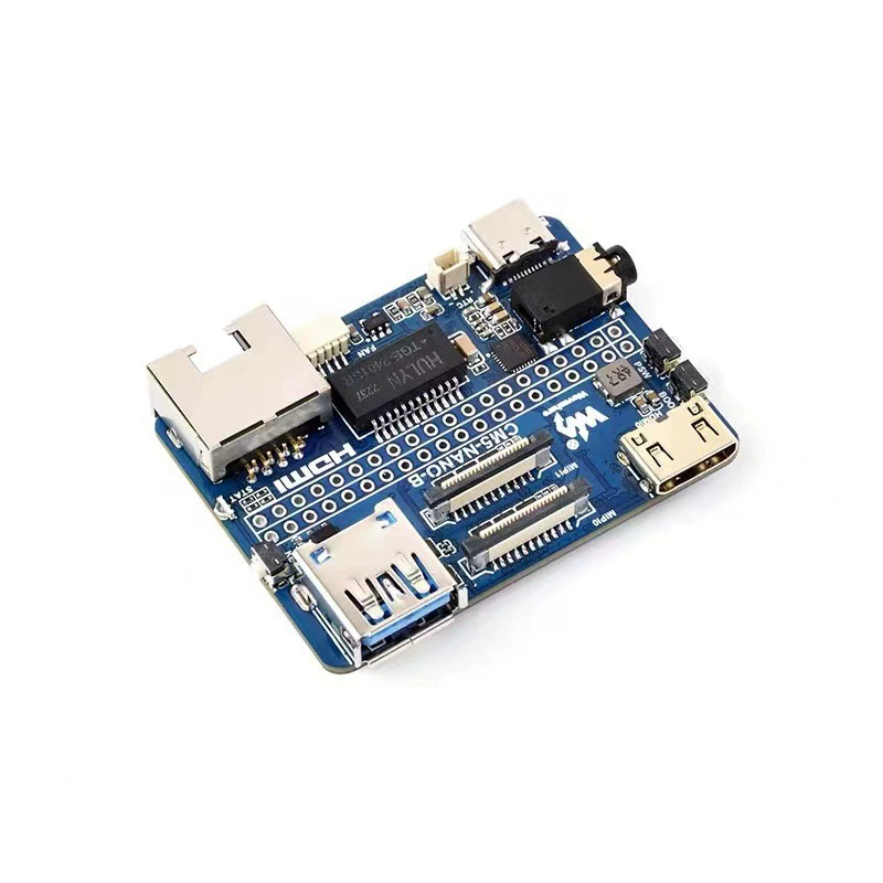 Плата расширения для вычислительного модуля Raspberry Pi CM5 тип B с разъемом для SD-карты, гигабитным Ethernet, аудио и интерфейсом USB 3.2
