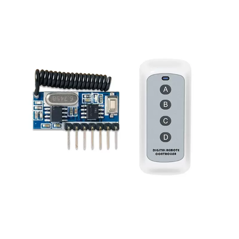解码模块无线接收模块3V-5V供电解码接收模组遥控开关接收模块433