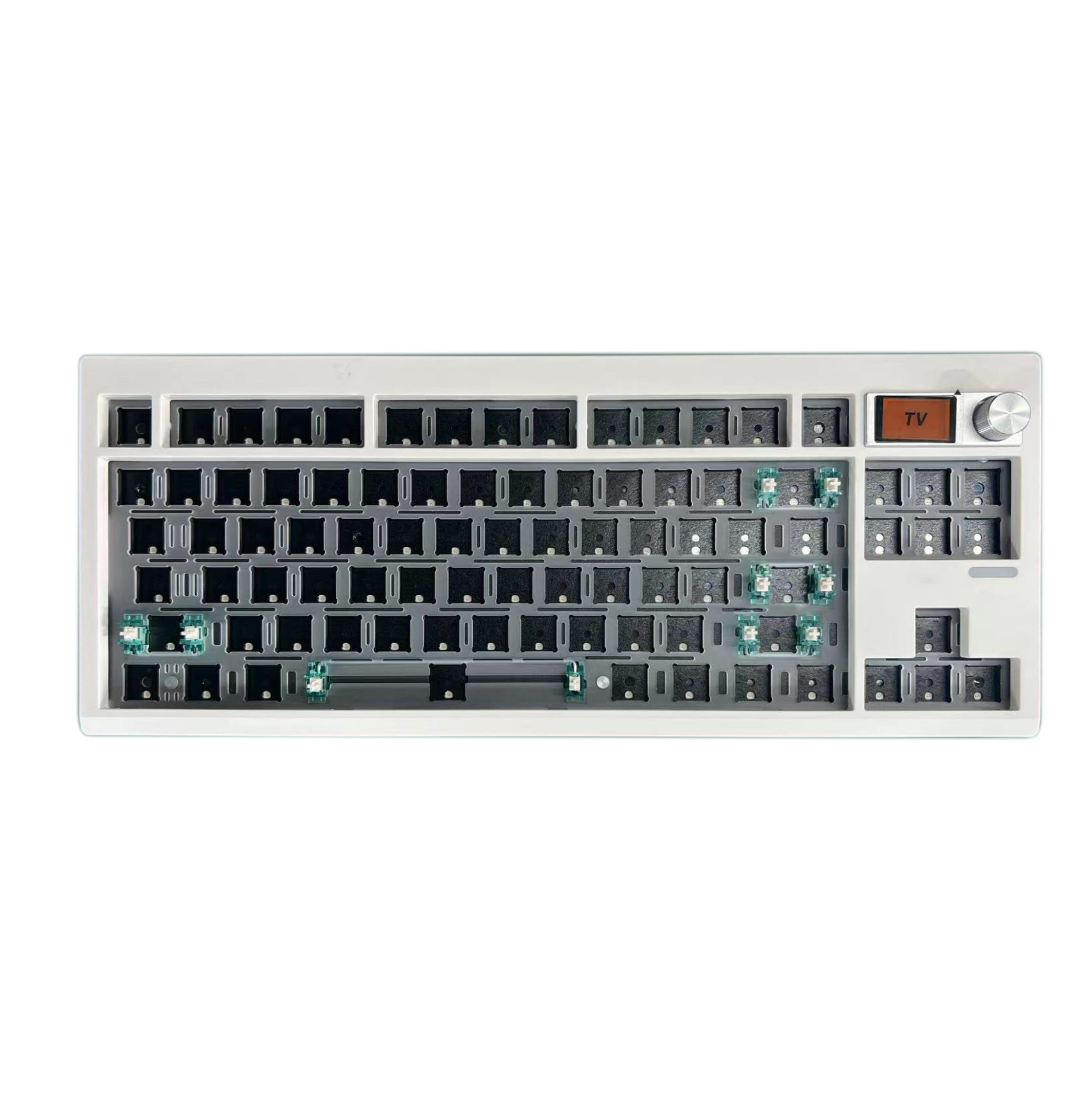 Zuoya GMK87 de tres modelos personalizados DIY Kit de Teclado mecánico con perilla compatible con retroiluminación RGB de enchufe caliente