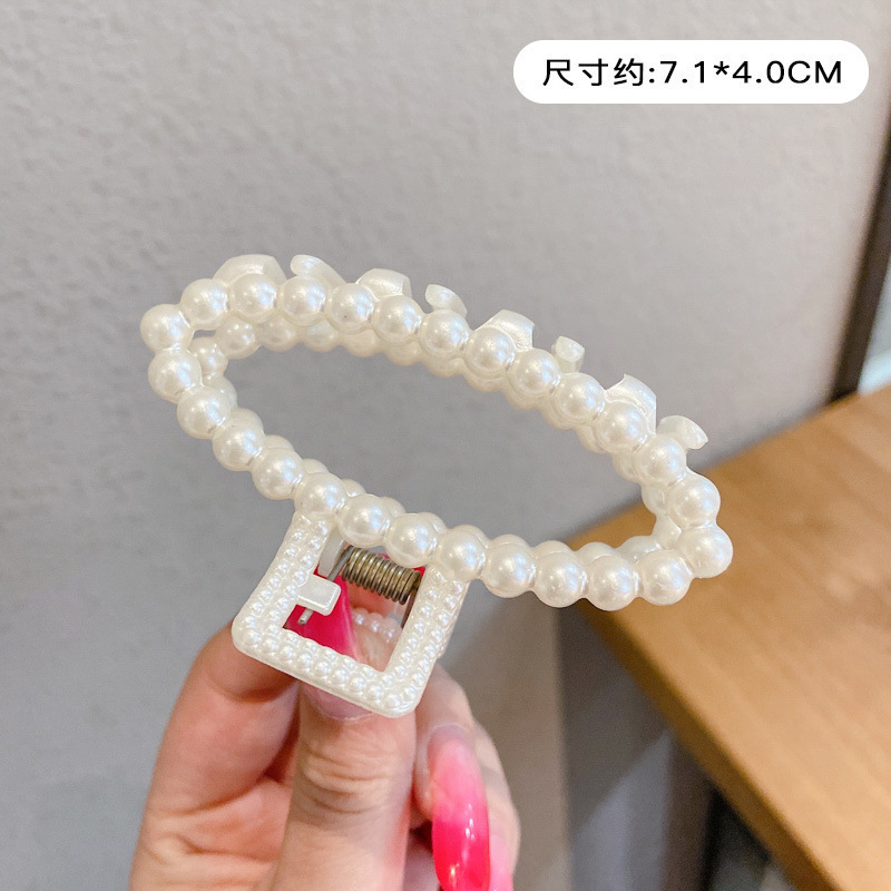 2025年新作 上品なシャーククリップ 女性用 大きめ ヘアクリップ 高級感 後頭部用ヘアピン ヘアアクセサリー|undefined
