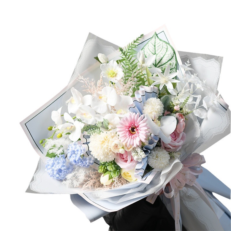 Lizgiran nuevo marco de fotos de memoria Marco de papel de embalaje de flores DIY material floral película nacarada impermeable