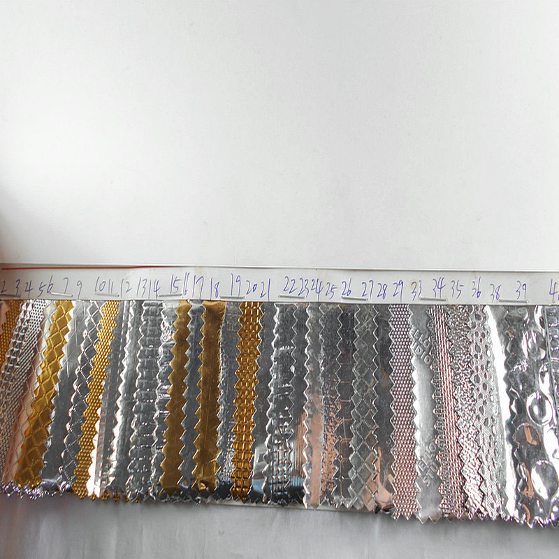 现货铝箔布隔热服膜 防护服七彩用品铝箔布阻燃涂成PVC复合面料G