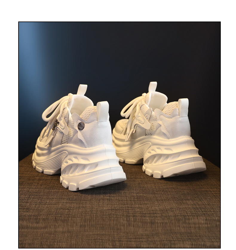 Giày sneaker nữ chunky đế dày tăng chiều cao, lưới thoáng khí, đa năng — màu sắc chi tiết 20