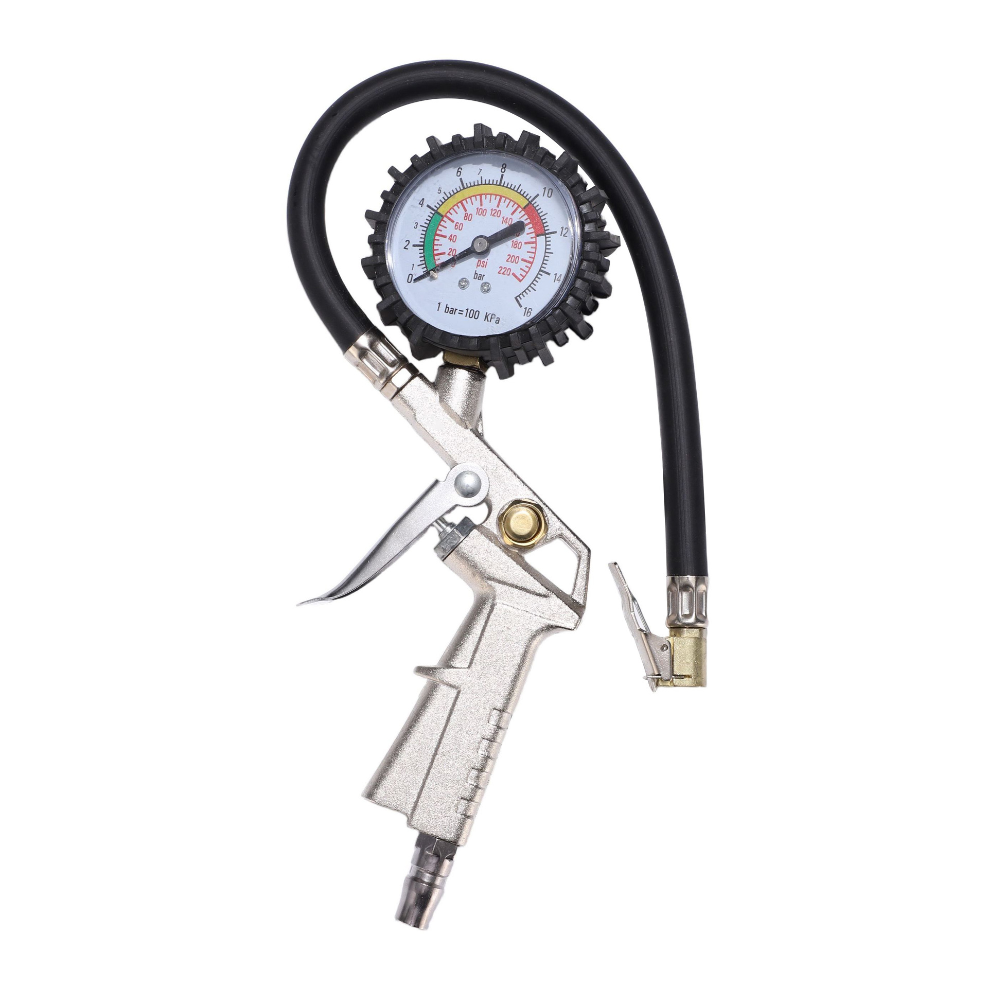 Manufacturer's high-precision car tire inflating gun with digital display tire pressure gauge, pointer-type tire pressure inflating gun
