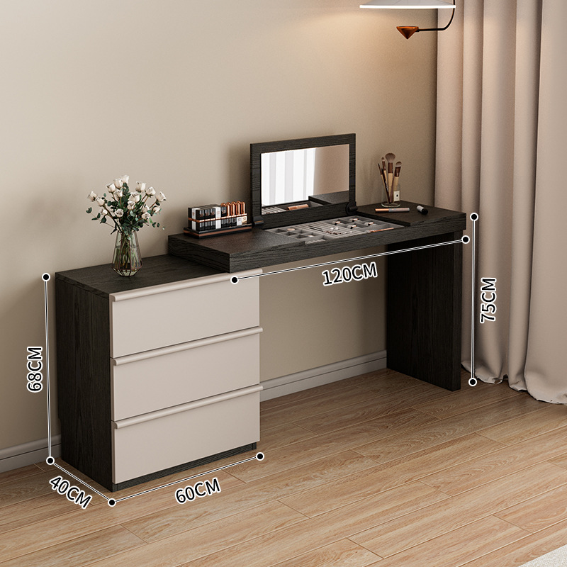 스모크 블랙 120 화장대 + 60 서랍장