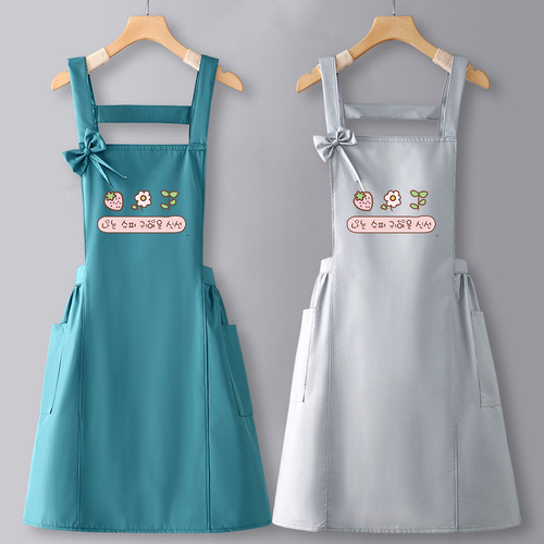 Kitchen Cooking Apron for Home Use: Waterproof & Oil-Proof, 2025 New Arrival—Instagram-Famous, Fashionable, Commercial-Grade Workwear Designed Specifically for Restaurants