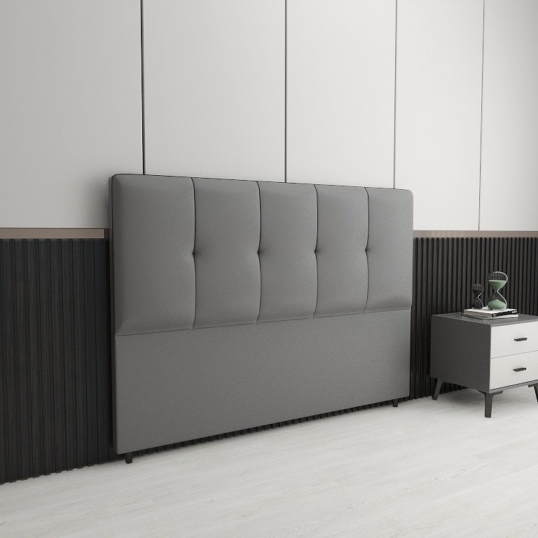 Buy a Single Floor-Standing Headboard, Modern Simple Solid Wood Home Bedside with Technology Cloth and Soft-Packed Backboard